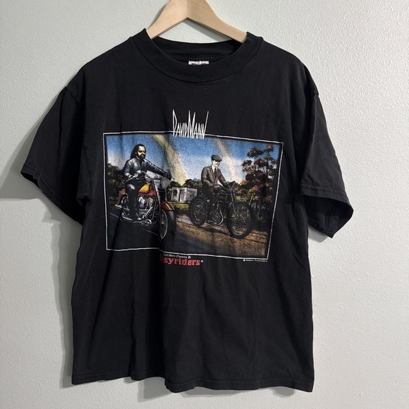 Tnt Other - Vintage Easyriders David Mann Biker T Shirt Black Motorcycle Graphic Size Large